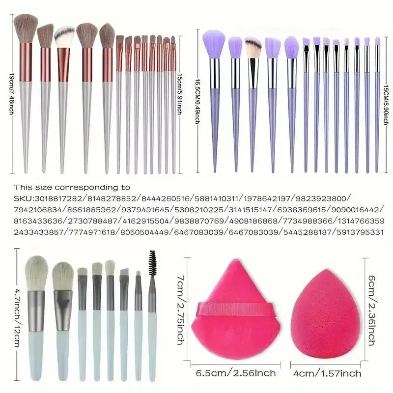 BESTELX Women's Makeup Brush Set | 13 Pcs