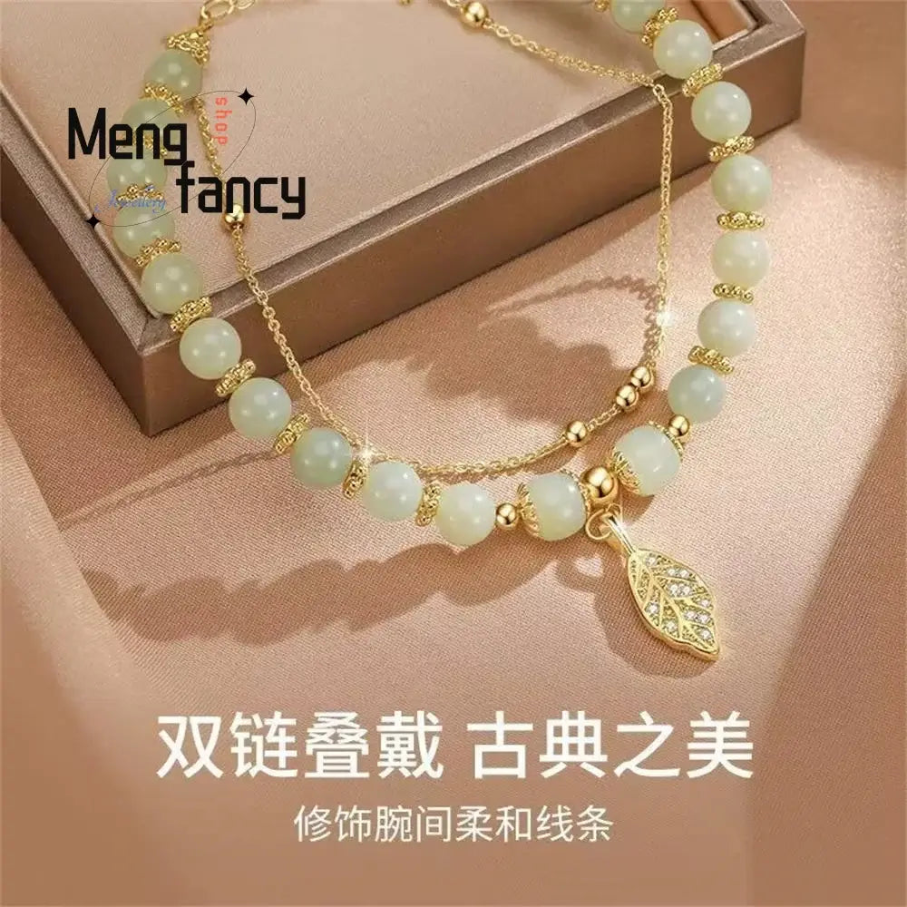 Branch Jade Bracelet presented as a gift, showcasing its charm and appeal.
