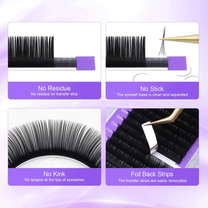 BX Black Women's Lash Extensions - Row 16 in a beauty salon setting, illustrating their popularity among makeup artists and beauty enthusiasts.