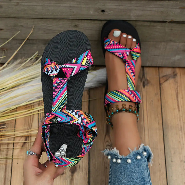 Front view of the Flat Rope Sandals showcasing their stylish design and comfortable fit.
