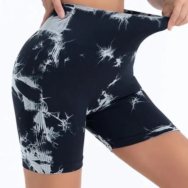 Collection of High Waist Shorts in various tie-dye colors for every preference.
