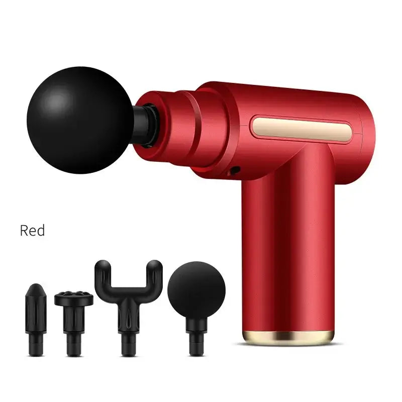 Travel-Friendly Mini Massage Gun, ideal for quick relief after workouts or long days.
